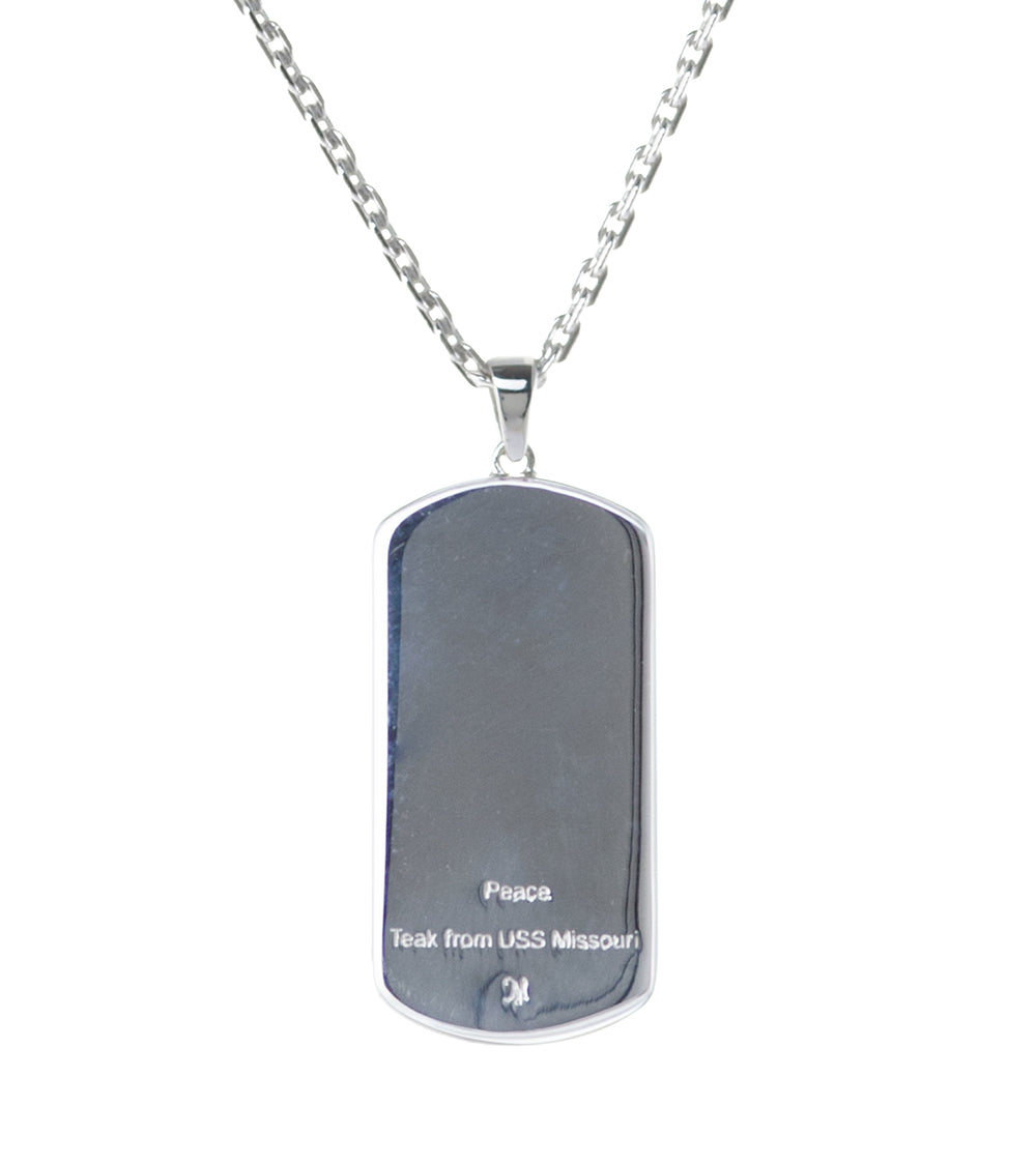 USSM Teak Dog Tag Pendant