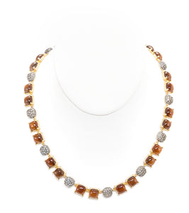 Koa Pave Square Necklace - MJHC35708