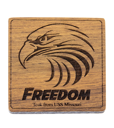USS Missouri Teak Coaster, Freedom Eagle