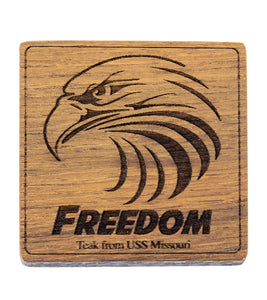 USS Missouri Teak Coaster, Freedom Eagle
