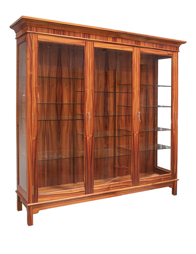 Heritage Ali'i Display Cabinet with Three Glass Panels / Two Doors