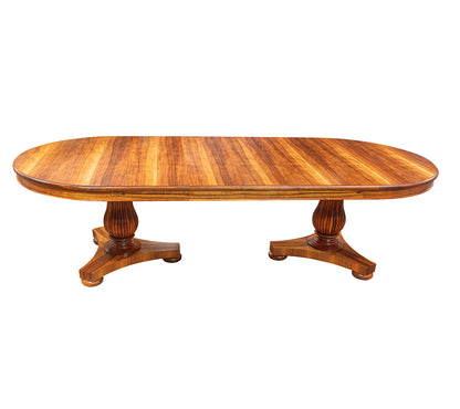 Martin Fluted Double Pedestal Dining Table