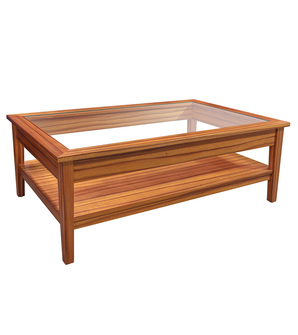 Coffee table wood with glass top deals