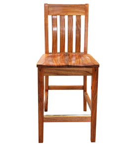 Slat Back Bar Stool