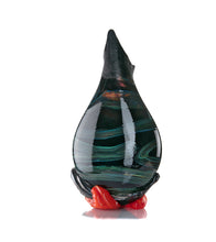 Glass Vessel "Black Lava Trail 1" by Daniel Moe