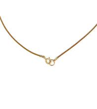 Tan Leather Tahitian Pearl Necklace with Beads - Gold Filled