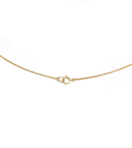 Circle Chain Lariat Tahitian Pearl Necklace - Gold Filled