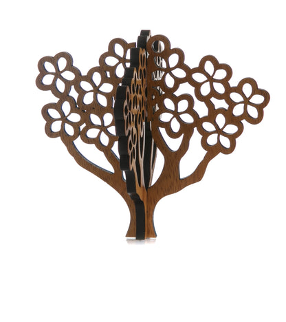 Koa 3D Ornament - Plumeria Tree