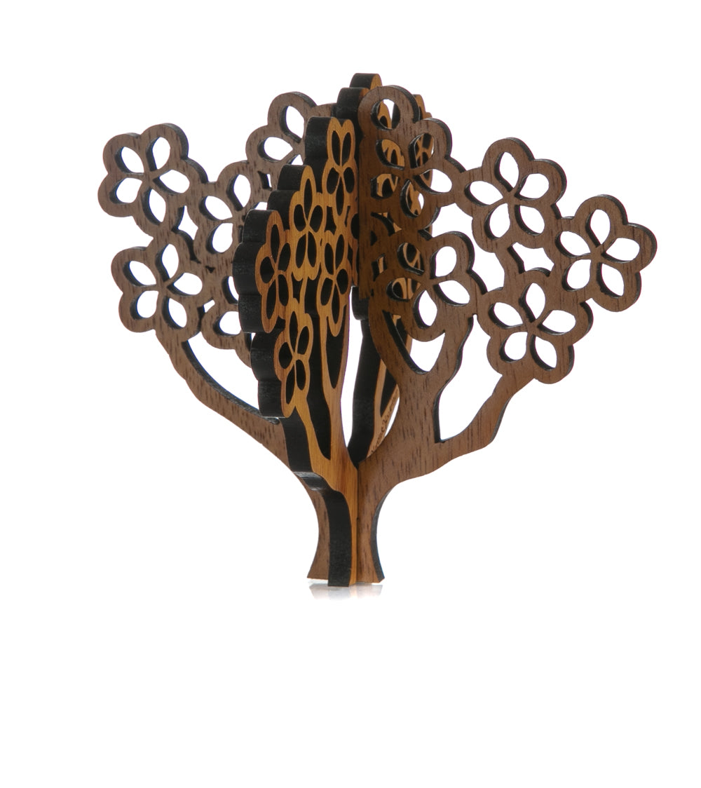Koa 3D Ornament - Plumeria Tree