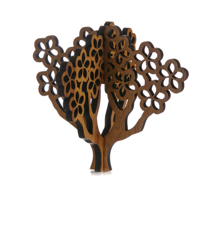 Koa 3D Ornament - Plumeria Tree