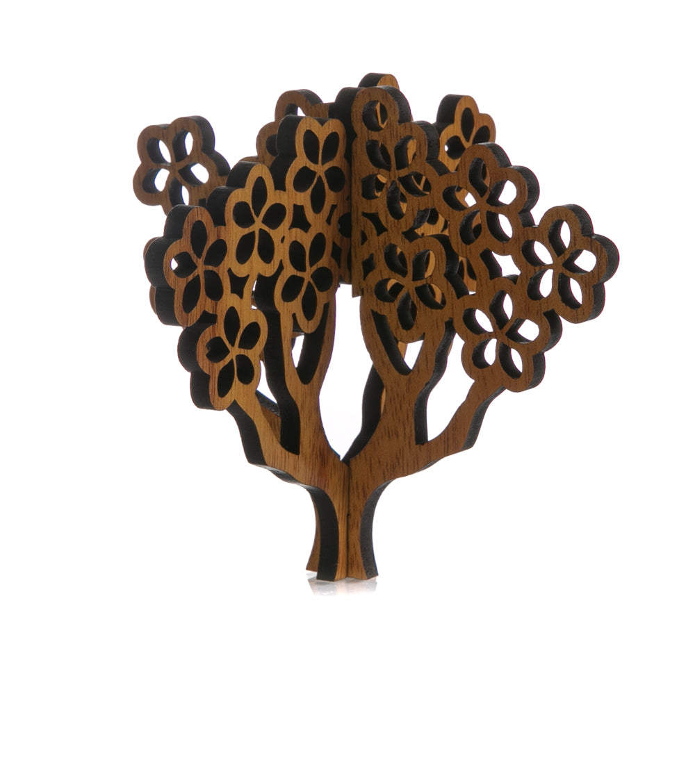 Koa 3D Ornament - Plumeria Tree