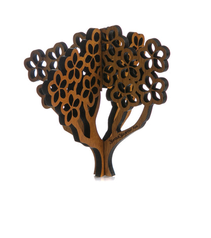Koa 3D Ornament - Plumeria Tree