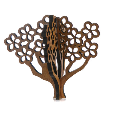 Koa 3D Ornament - Plumeria Tree