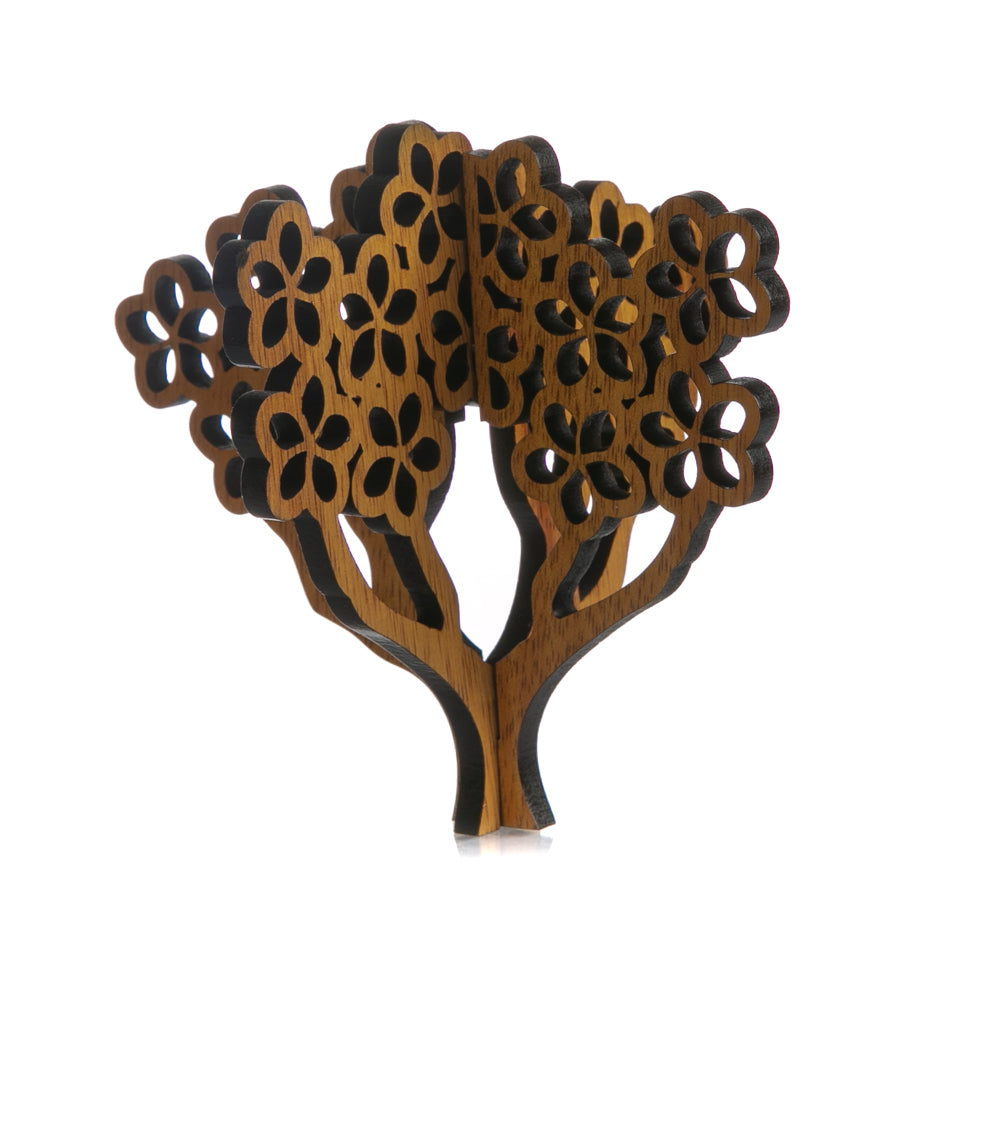 Koa 3D Ornament - Plumeria Tree