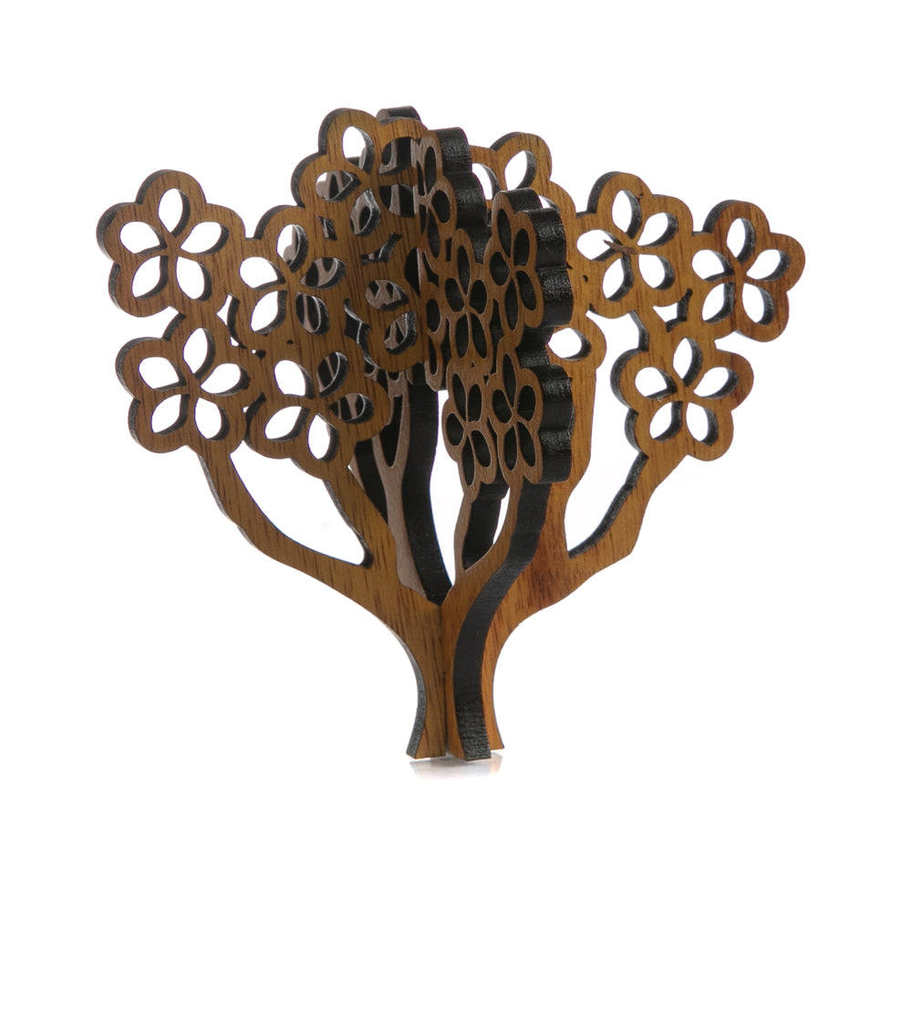 Koa 3D Ornament - Plumeria Tree