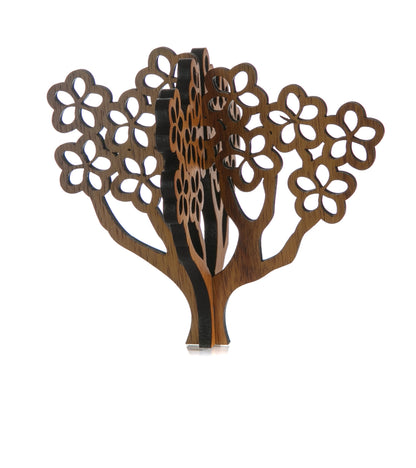 Koa 3D Ornament - Plumeria Tree