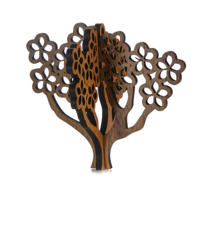 Koa 3D Ornament - Plumeria Tree