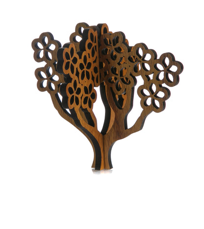 Koa 3D Ornament - Plumeria Tree