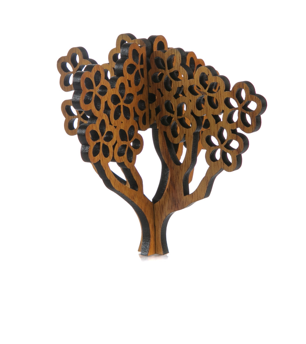 Koa 3D Ornament - Plumeria Tree