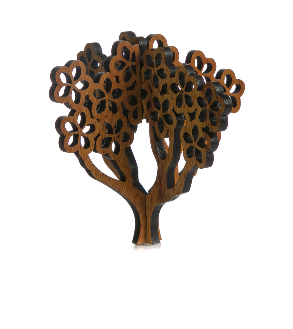 Koa 3D Ornament - Plumeria Tree
