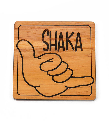 Koa Modern Coaster - Shaka