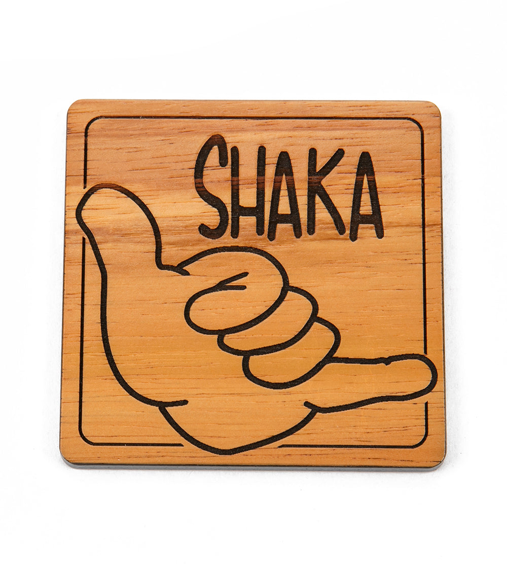 Koa Modern Coaster - Shaka