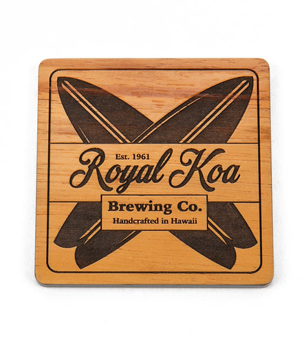 Koa Modern Coaster - Royal Koa Surfboard