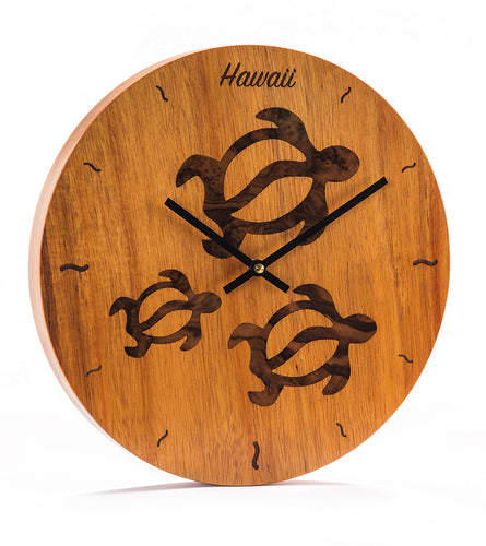 3 Honu Wall Clock