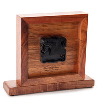 Koa Square Gecko Clock