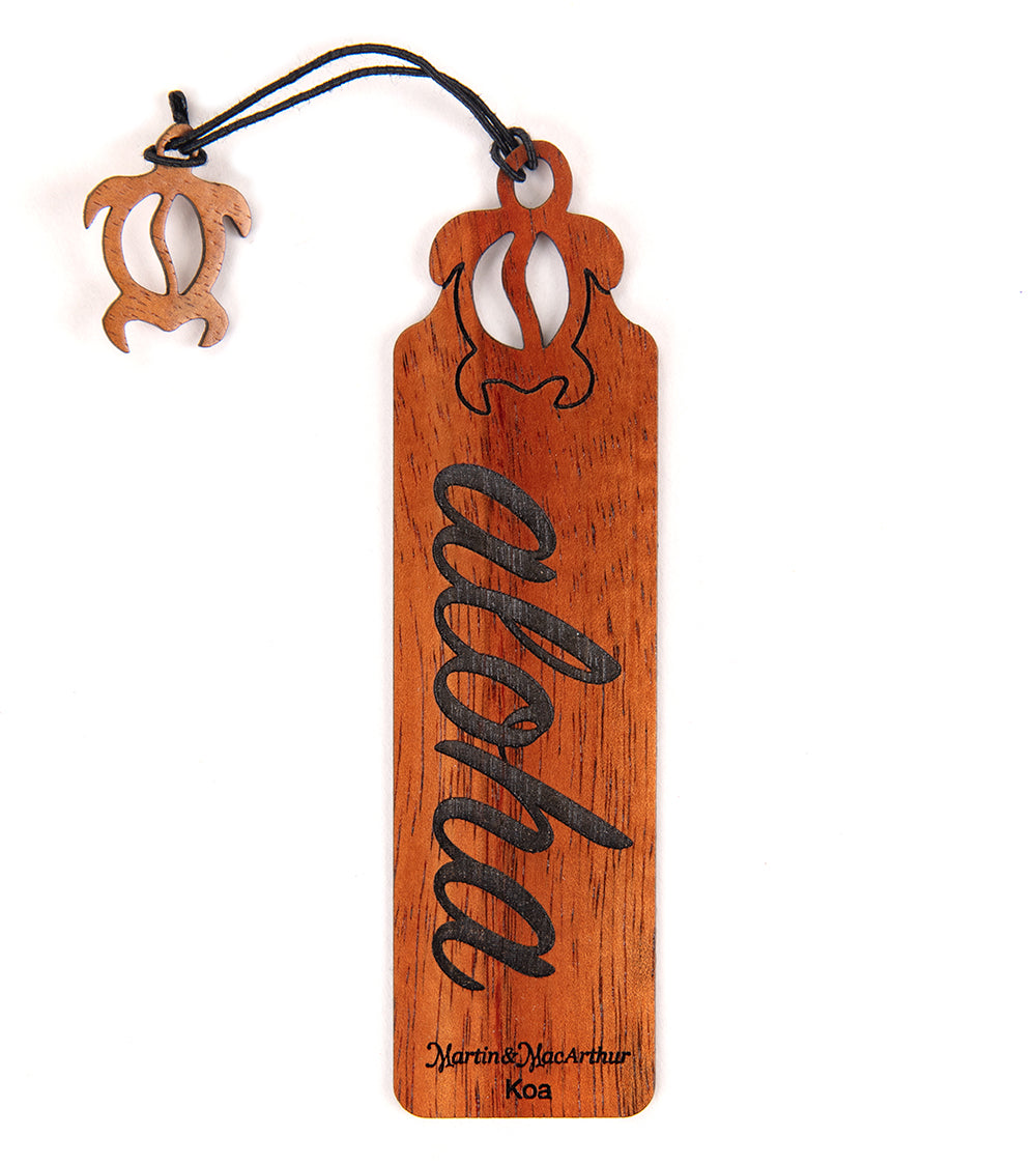 Koa Bookmark - Aloha