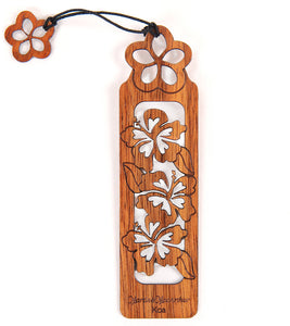 Koa Bookmark - Hibiscus