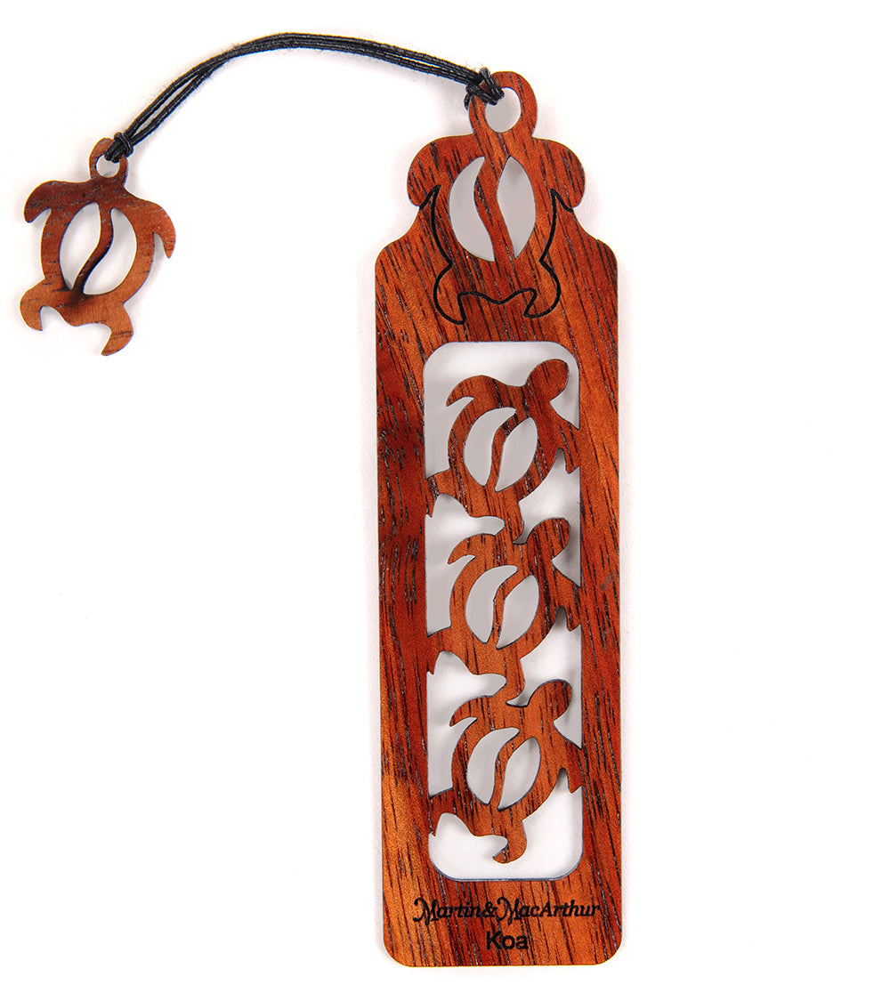 Koa Bookmark - Honu