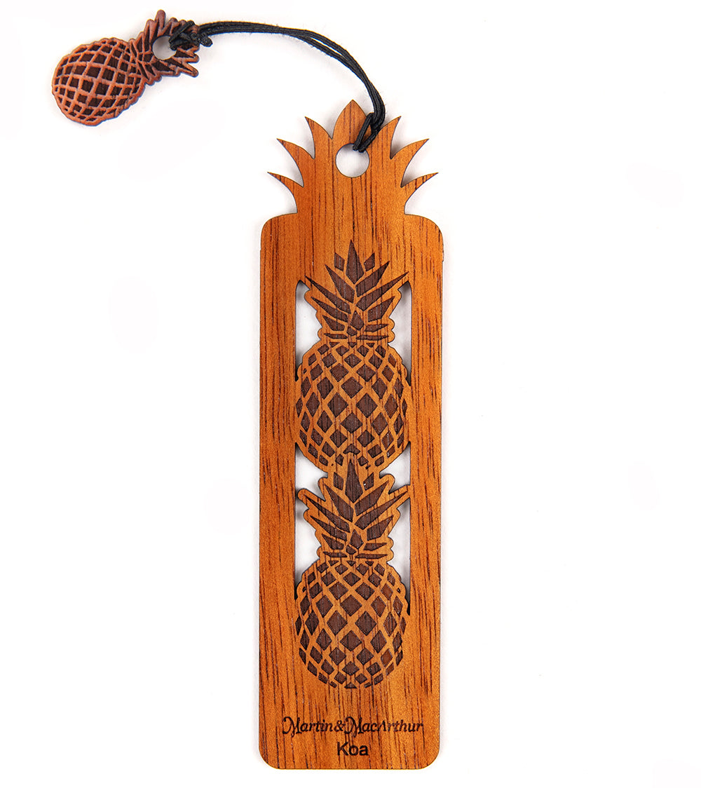 Koa Bookmark - Pineapples