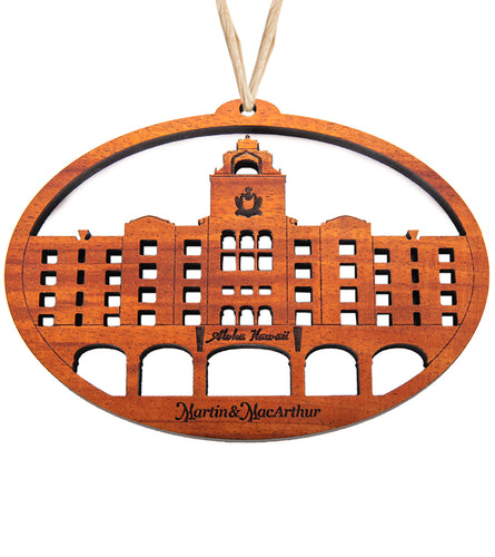 Koa Flat Ornament - Royal Aloha