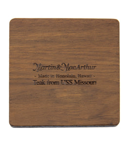 USS Missouri Teak Coaster, The Beginning & The End