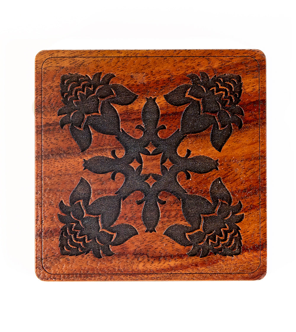 Koa Heritage Coaster- Ginger Qulit