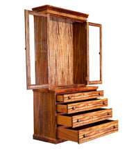 Heritage China Hutch with One Pair of Double Doors