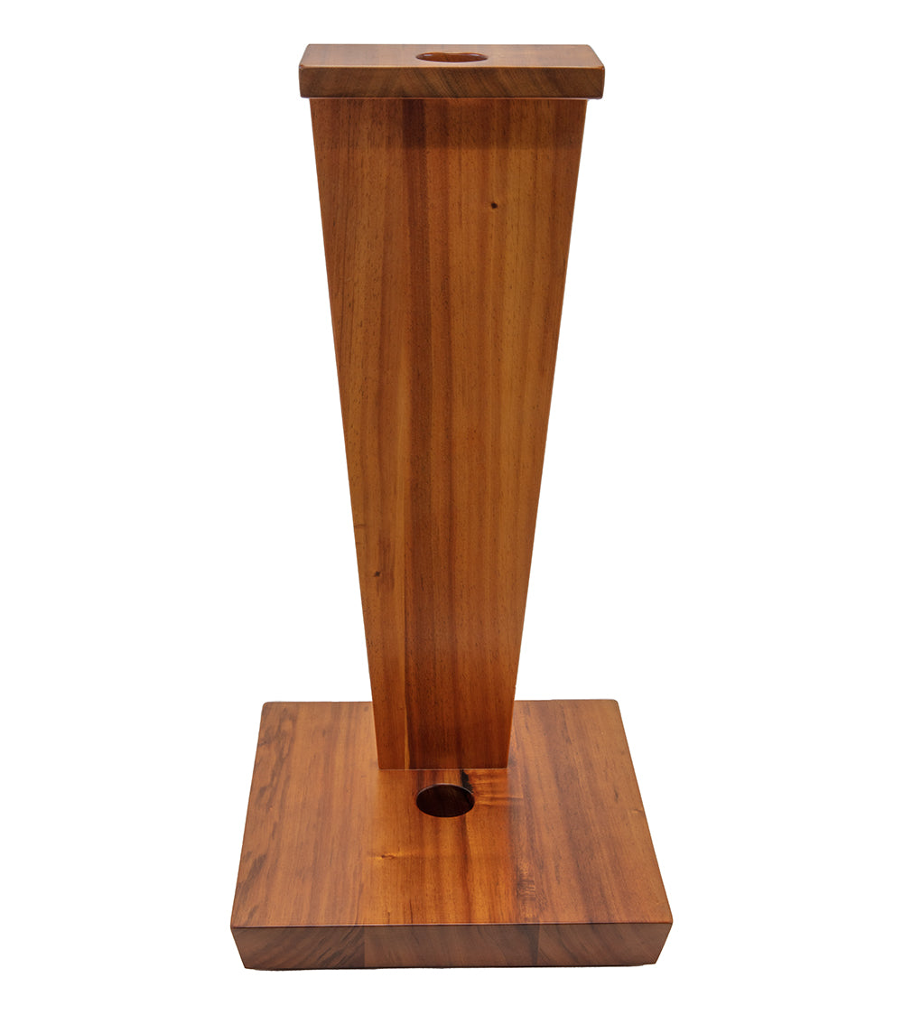 Pluma de gallo Kahili de 4' con poste de Koa