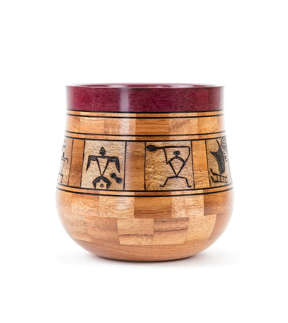 Segmented Koa Vessel 6" Petro by Gregg Smith