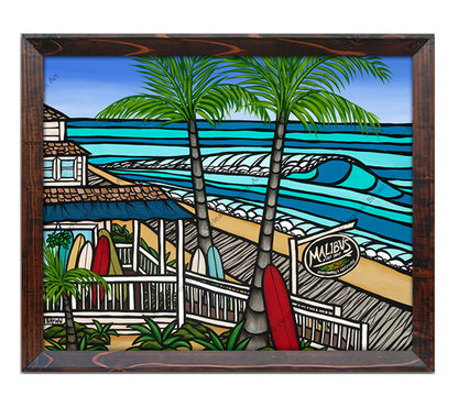 Tienda de surf de Malibú por Heather Brown - Edición limitada Giclée