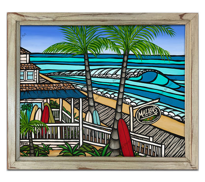 Tienda de surf de Malibú por Heather Brown - Edición limitada Giclée