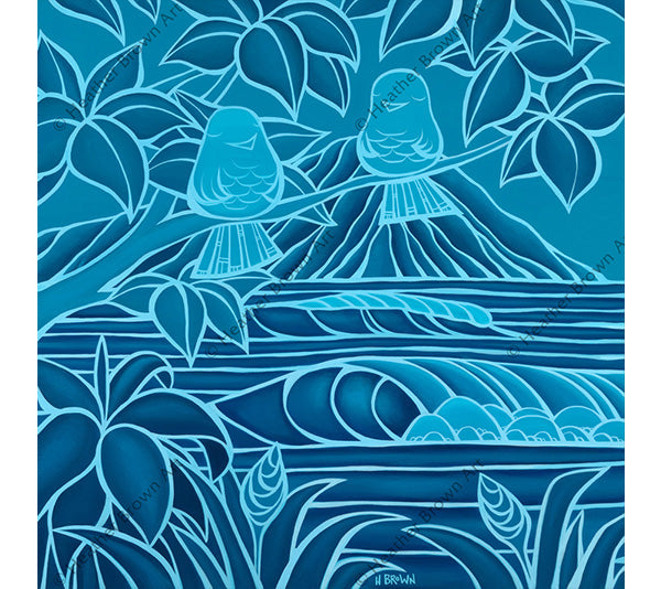 Medianoche en Waikiki de Heather Brown - Prueba de artista
