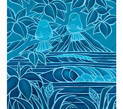 Medianoche en Waikiki de Heather Brown - Prueba de artista