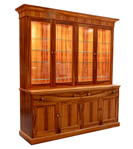 Heritage China Hutch with Two Pairs of Double Doors