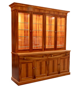 Heritage China Hutch with Two Pairs of Double Doors