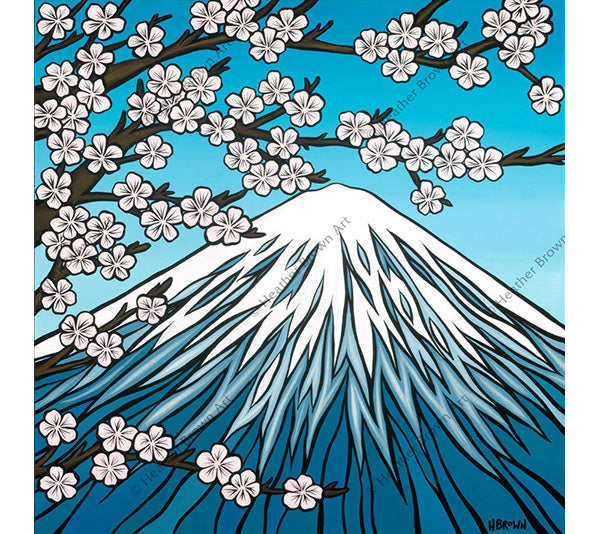 Mt. Fuji アート作品 Heather Brown Mt. Fuji by Heather Brown - Artist Proof – Martin & MacArthur