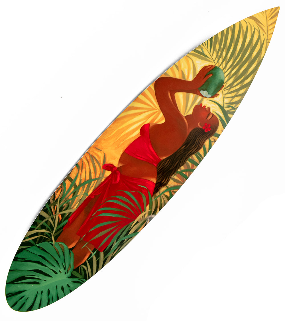 Metal Surfboard Print 