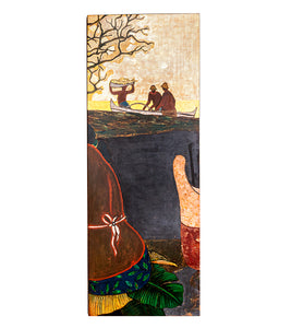 Original Lacquer Painting: "Ladies Day" by Tim Nguyen