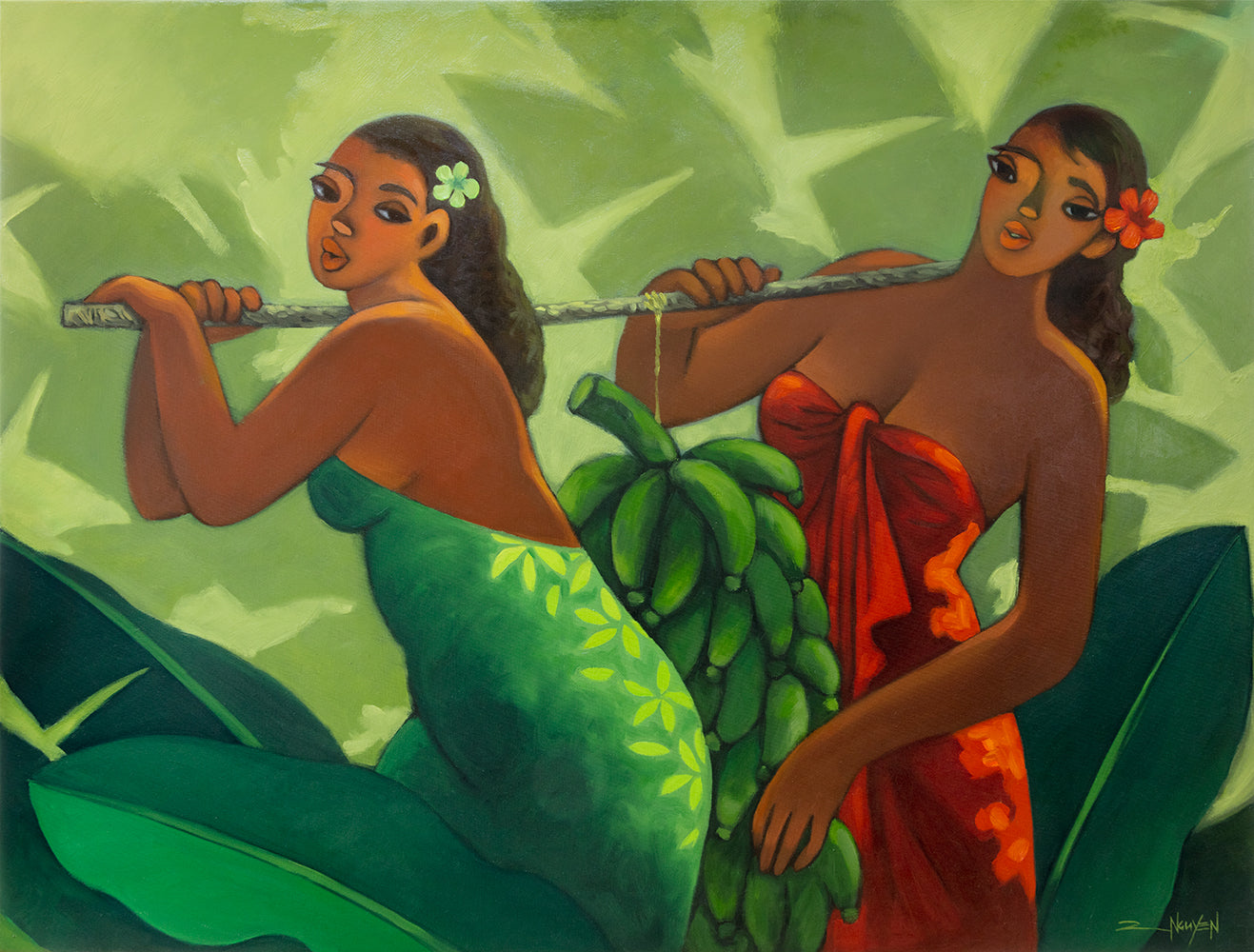 Pintura original: Muchos plátanos de Tim Nguyen