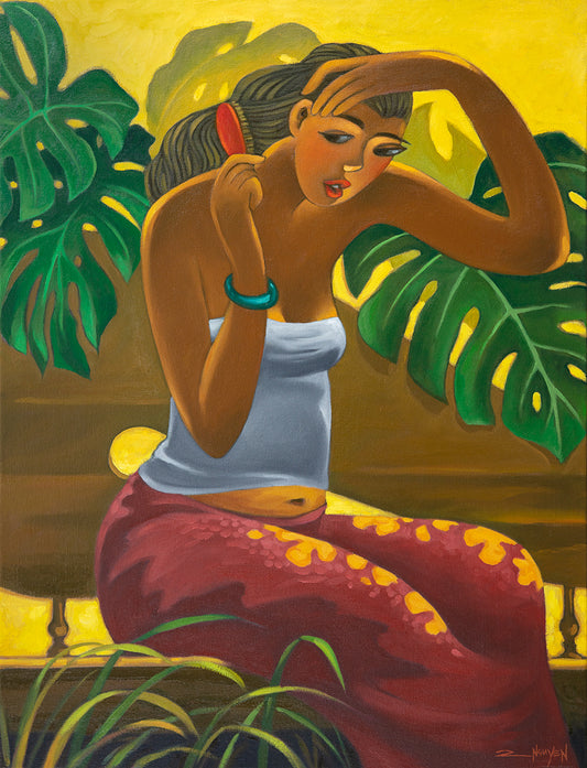 Pintura original: Pincel rojo de Tim Nguyen